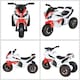 image 9 of HOMCOM Kids Ride-On Police Bike 3-Wheel Vehicle w/ Music Lights 18-36 Mths
