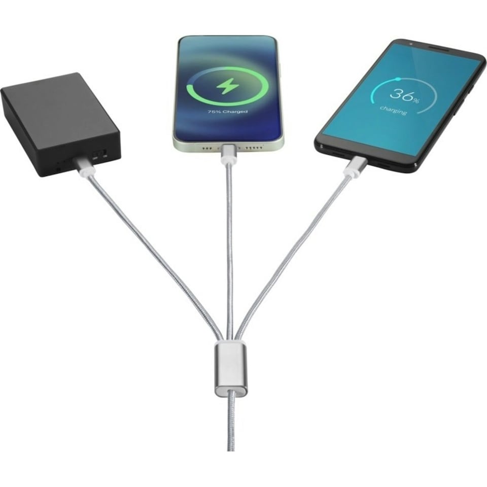 image 1 of Bullet Versatile USB Cable - Grey - One Size