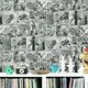 image 2 of Marvel Comic Strip Wallpaper - Black/White - 10m x 53cm Black