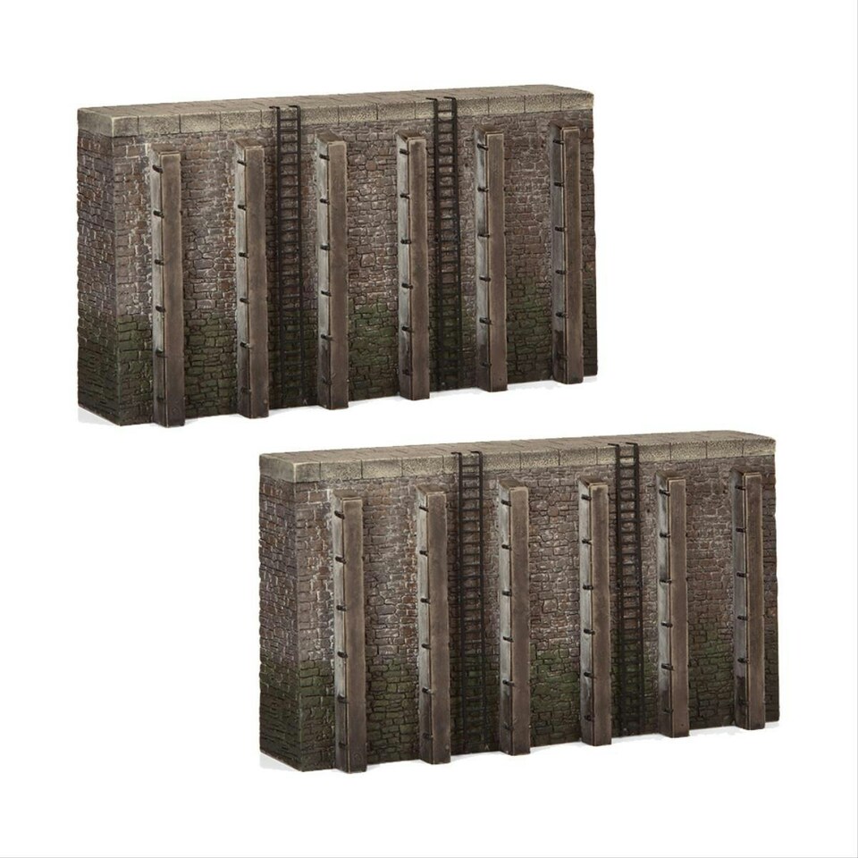 Bachmann Scenecraft Quayside Walls (Pre-Built)