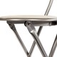 image 5 of White Padded Folding High Chair Breakfast Kitchen Bar Stool Seat | White