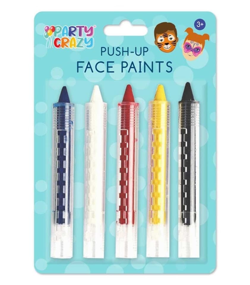 Pack of 5 Assorted Face Paint Crayons
