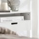 image 6 of Nightstand with 1 Drawer and 1 Shelf 17.7x9.8x8.7 inch Load Capacity 20 kg  NKD03-WX2 - White
