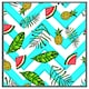 image 3 of Pineapple & watermelon (Picutre Frame) Black | XS