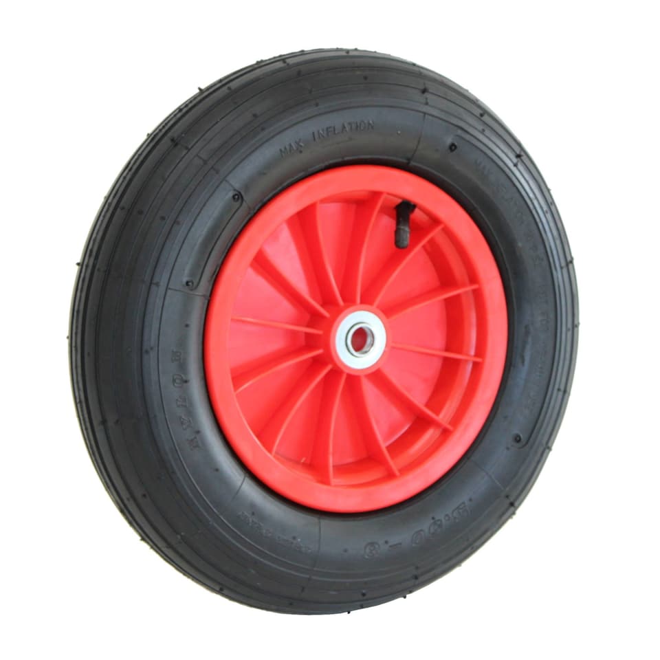 image 1 of 14 Inch Plastic Rim Wheelbarrow Replacement Pneumatic Tyre Wheel
