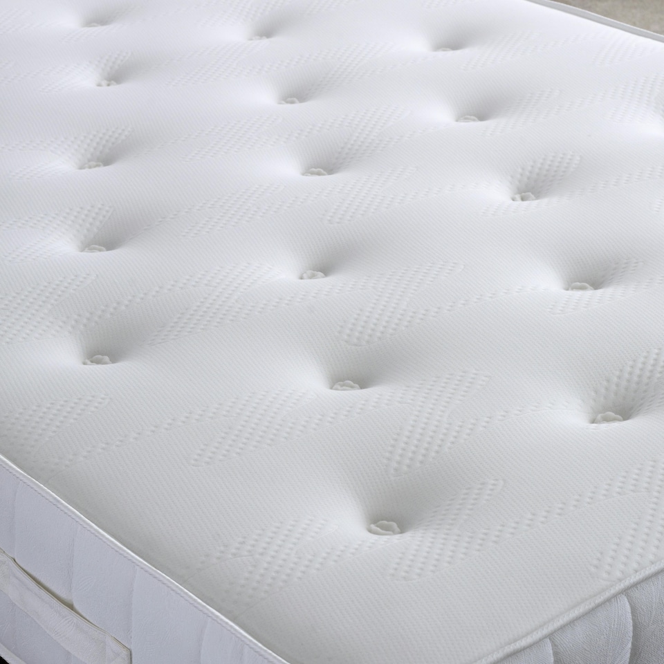image 1 of Memory Maestro Memory Foam Duckegg Plush Velvet 4 Drawer Divan Set And Valencia Headboard King Size