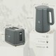image 7 of HOMCOM 1.5L 3000W Fast Boil Electric Kettle and 2 Slice Toaster Set, Grey