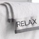 image 2 of Catherine Lansfield Relax And Unwind Bath Towel | White | Bath towel