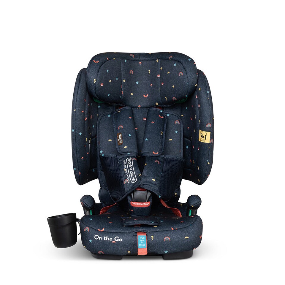 image 1 of Cosatto On The Go iSize Travel Car Seat Lightweight Foldable Booster, Quick Fit, R129 Safety
