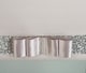 image 4 of FURNISHED Blackout Roller Blinds with Glitter Trim and Bow Insulated Designed Window Shade | Grey | Grey | (W) 180cm x (L) 210cm