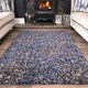 image 2 of KUKOON Dark Blue Mottled Shaggy Living Room Area Rug 200cm x 290cm