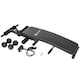 image 8 of Sit-Up Bench Cuttler - 6 positions, padded leg brace, foldable, inc. 2 dumbbells and elastic bands