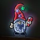 image 5 of 60cm Light up Christmas Gonk with Candy Cane Infinity Decoration with LEDs