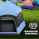 image 8 of Outsunny 4 Person Camping Tent Festival Hiking Shelter, Blue