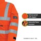 image 2 of Pegdev Men's FR Arc Flash Orange Jacket Hi-Vis Safety Wear XL
