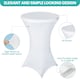 image 5 of 1pc Cocktail Spandex Tablecloth, Table Cover with Leg Pockets - 32" Round