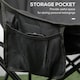 image 4 of Outsunny Folding Camping Chair with Carrying Bag and Storage Pocket, Black