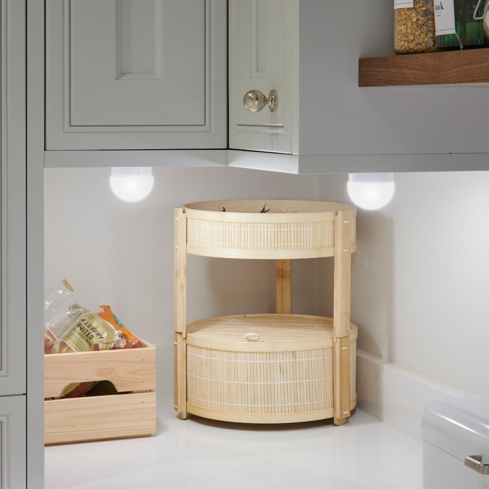 image 1 of Omniance Rechargeable Wireless LED Light with Remote | White