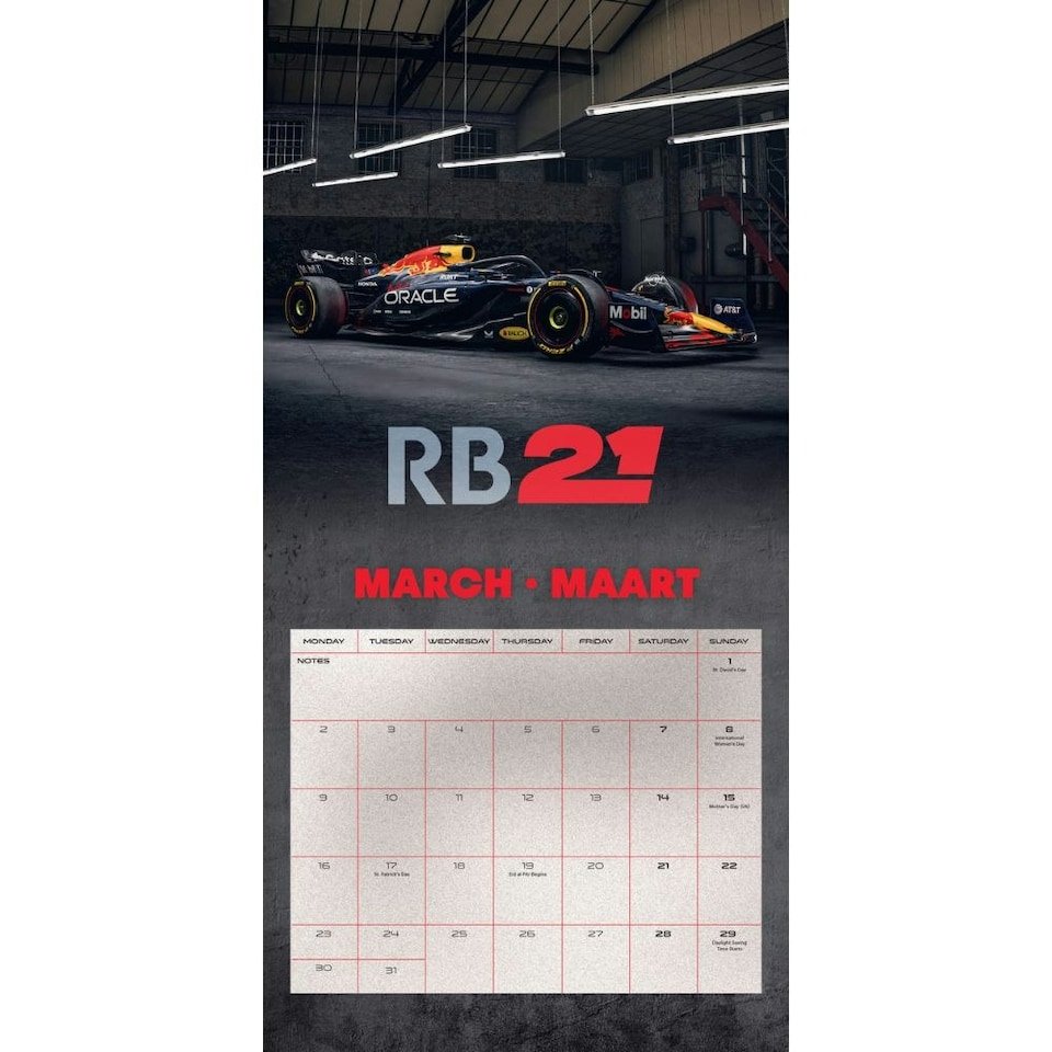 image 1 of RED BULL RACING 2026 SQUARE CALENDAR