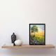 image 2 of Tree Wildflower Meadow At Sunrise Oil Living Room Black Framed Wall Art Print A4