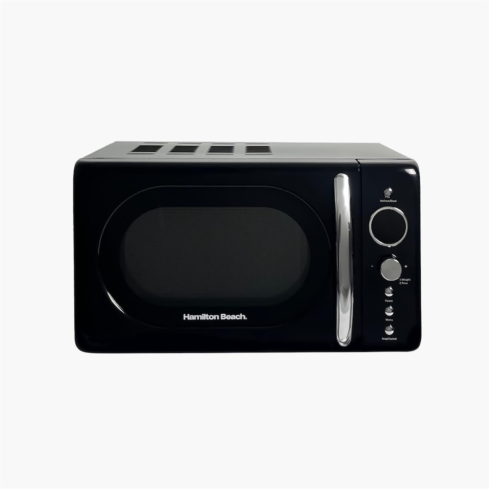 image 1 of Hamilton Beach 20L Retro Black Microwave