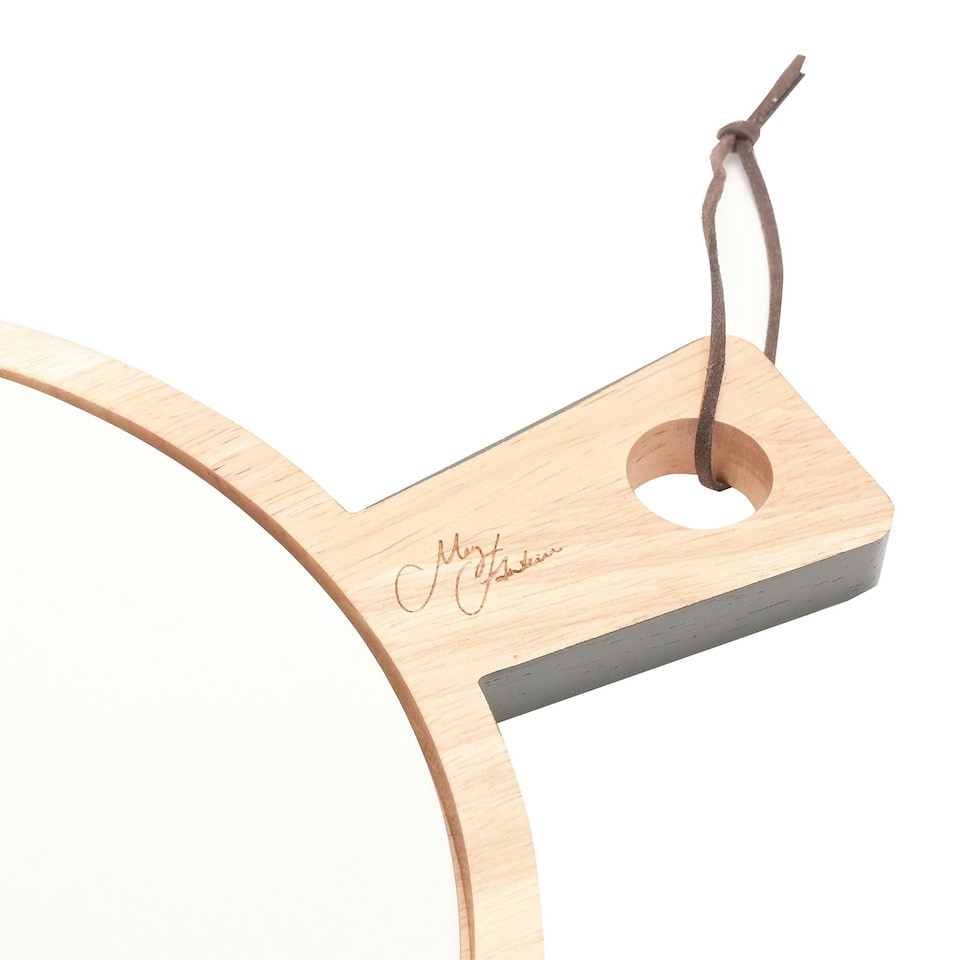 image 1 of Meg Hawkins Rubber Wood & Ceramic Serving Board Hare 27 x 35 cms