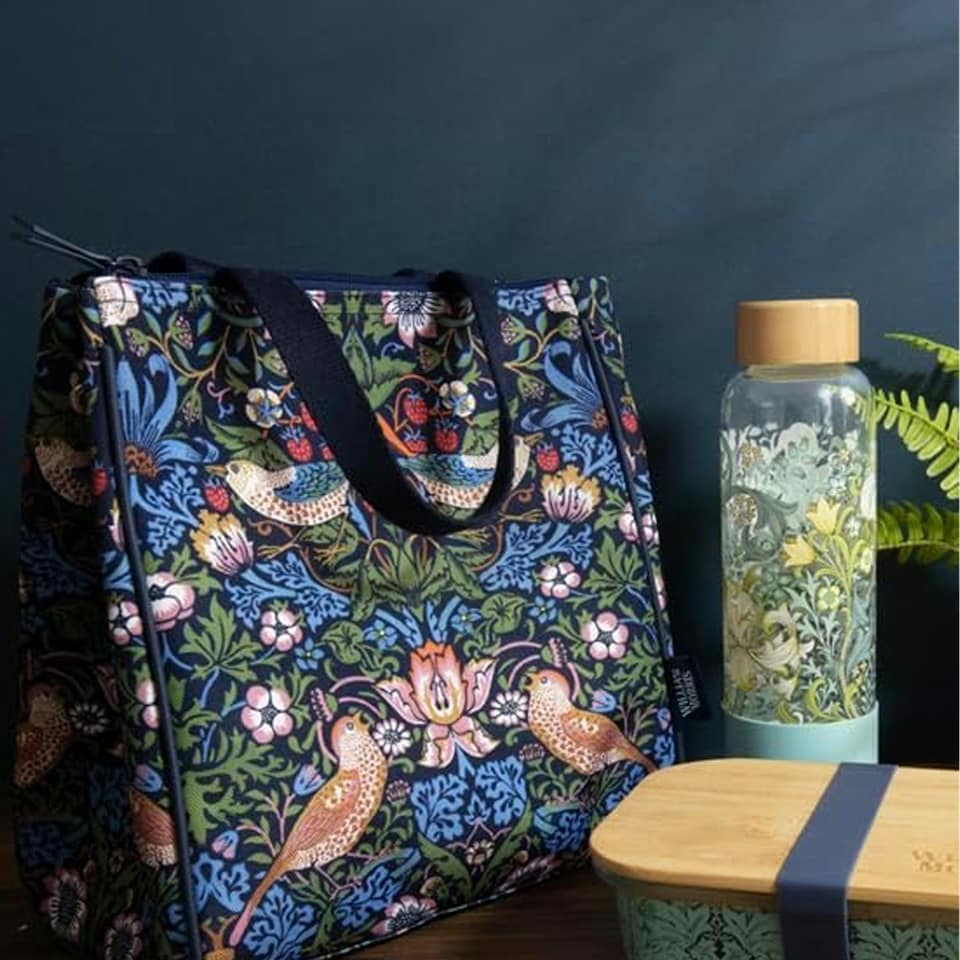 image 1 of Portico Designs William Morris Strawberry Thief Lunch Bag