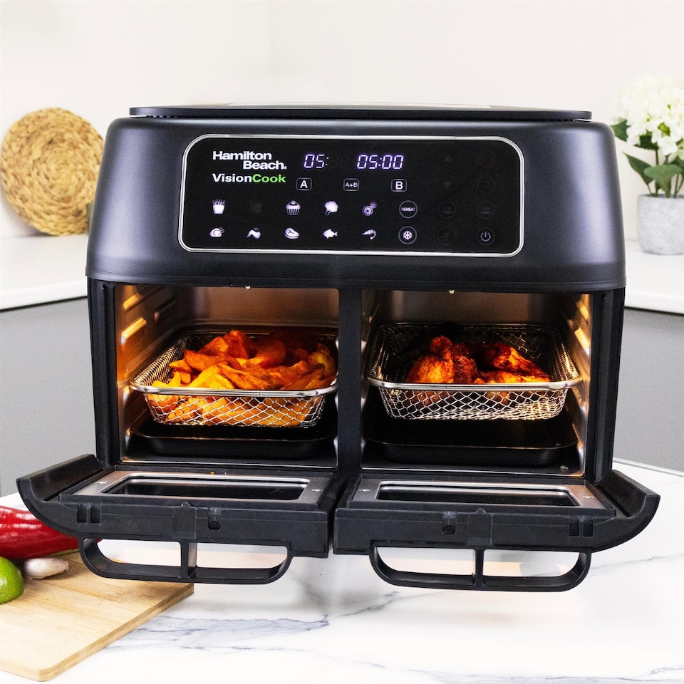 image 1 of Hamilton Beach VisionCook 11L Digital Dual Air Fryer Oven