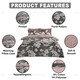 image 4 of VELVETIO Ezekiel Complete Duvet Cover Set with Fitted Sheet Printed Bedding Quilt Multi | King