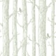 image 1 of NuWallpaper NU2413 The Forest Peel & Stick Wallpaper, White Multi