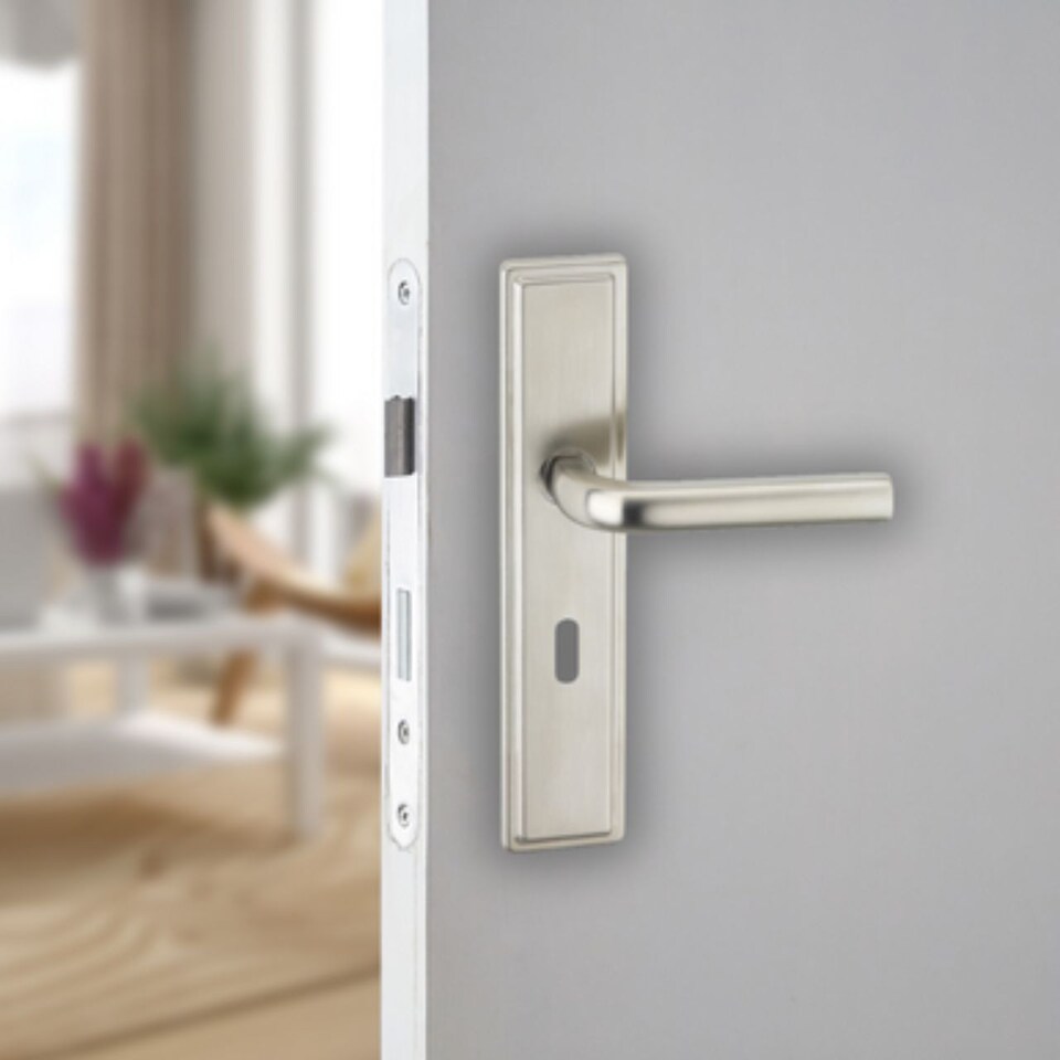 image 1 of Satin Nickel URFIC Westminster Lever Door Handles | Multi | Keyhole | 6