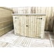 image 2 of 7 x 2 Pressure Treated Tongue And Groove Bike Store With Double Doors (7' x 2' / 7ft x 2ft) (7x2)