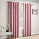 image 2 of Enhanced Living Vogue Blush Pink 90 x 54 inch (229x137cm) Eyelet Thermal Noise reducing Dim Out Curtains (PAIR)