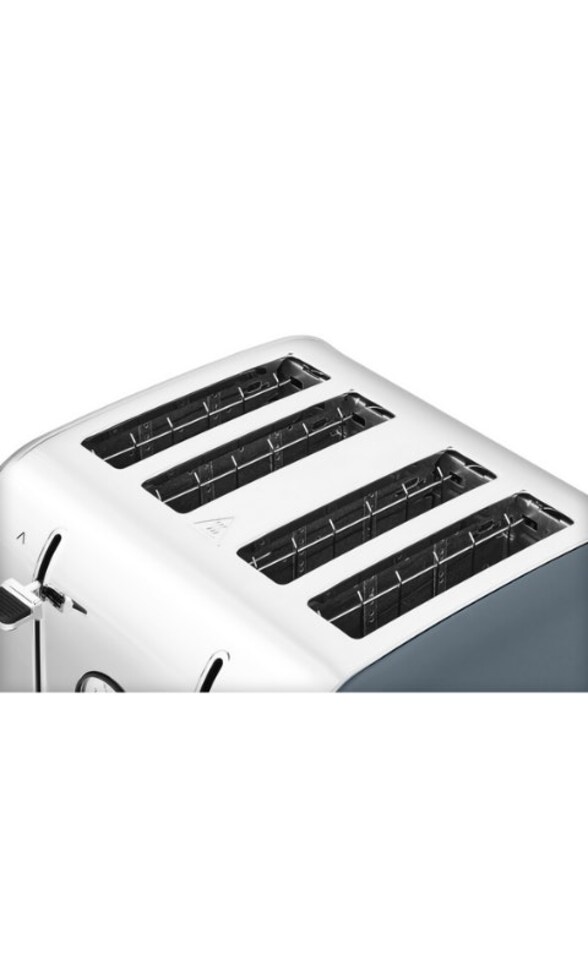 image 1 of Morphy Richards Venture Retro 4 Slice Toaster Basalt | Silver