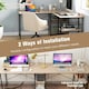 image 9 of COSTWAY L-Shaped Computer Desk Writing Desk Workstation Natural N/A