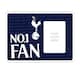 image 1 of Tottenham Hotspur FC No 1 Metal Framed Plaque - Navy Blue/White - One Size