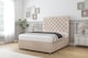 image 3 of Sloomy Mayfair Sand Naples Divan Bed Base 4 Drawers With 54 Inch Floor Standing Headboard | Cream | Sand | Small Double | 1
