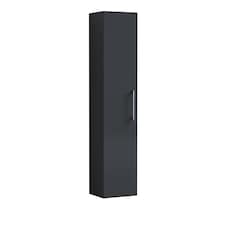 300 mm Tall Wall Hung Unit, Dark Grey Finish | Grey | Satin Soft Black | 253 x 300 x 1433mm