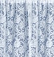 image 2 of Kew Traditional Floral White Net Curtain Flounce (Width - 200cm x Drop - 69cm)