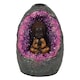 image 1 of Something Different Buddha Cave Backflow Incense Burner - Grey/Purple - One Size