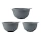 image 3 of KitchenAid 3 Piece Nesting Mixing Bowl Set Charcoal Grey
