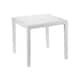 image 1 of Square Garden Plastic Patio Dining Table | White | 1