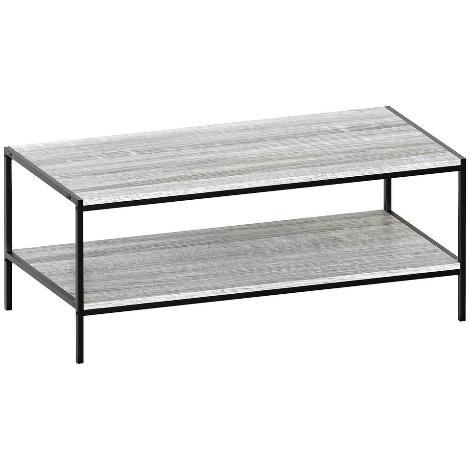 image 1 of Vida Designs Brooklyn Coffee Table Industrial Side Living Room Table, Grey