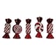 image 7 of Pack of 5 15cm Red & White Candy Stripe Sweet Shatterproof Christmas Decoration