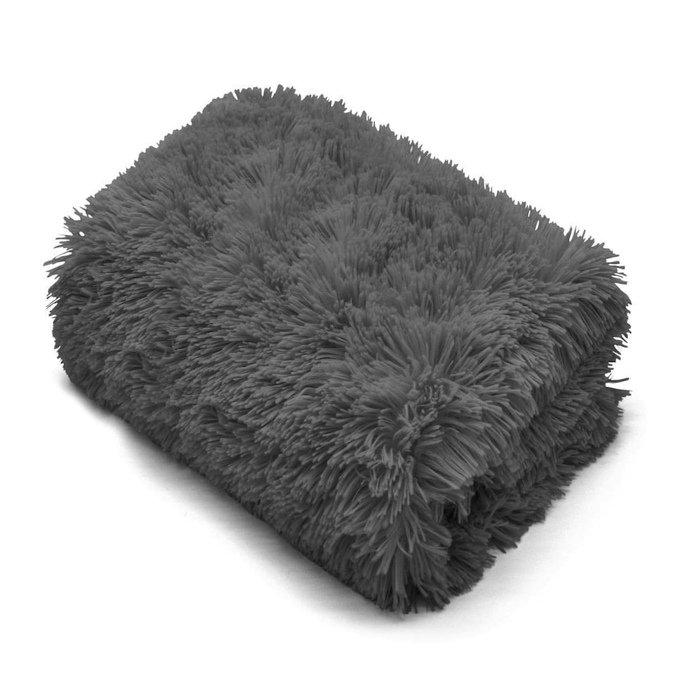 image 1 of Cuddles Charcoal Throw 150x200cm