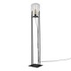 image 3 of ValueLights Dawlish Matt Black Floor Lamp and E27 Pear LED 4W Warm White Bulb