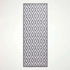 Homescapes Outdoor Rug Runner Waterproof Reversible, 75 x 200 cm, Zoe Geometric Design