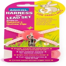 Ancol Rabbit/Small Animal Harness Set Pink Dots Pink | S