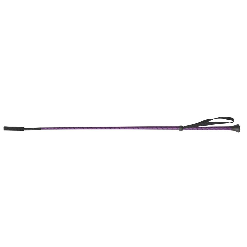 image 1 of Shires Thread Stem Horse Riding Whip - Purple - 26in