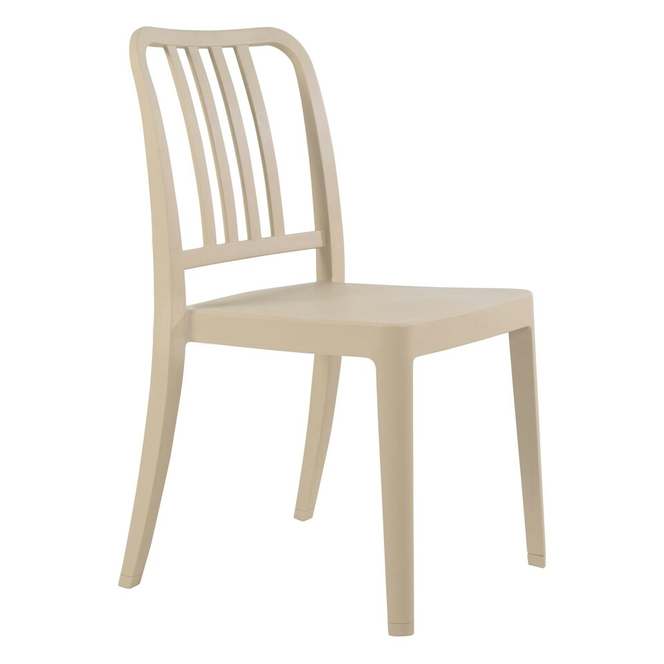 Rick Side Chair Sand Outdoor Indoor White | Cream